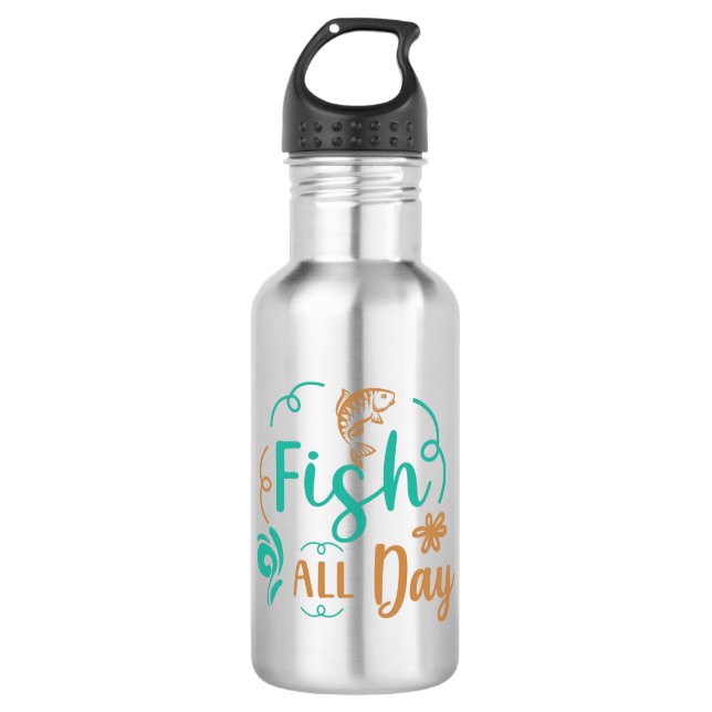 Garrafa Fishing Art Fish All Day (Frente)