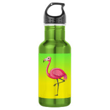 Flamingo Rosa em Estilo Cartoon