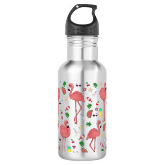 Garrafa Flamingos e tema de verão