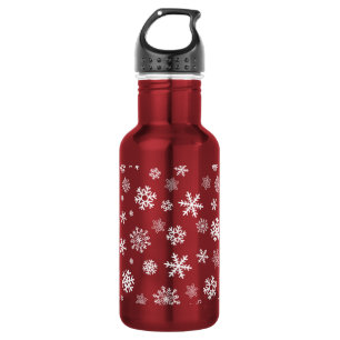 Garrafa Flocos de neve - personalize com sua cor favorita