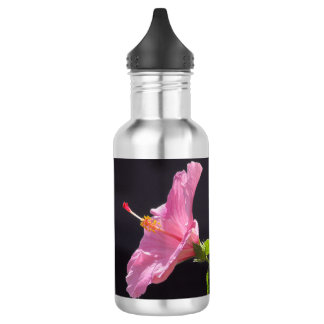 Garrafa Flor de Hibisco de Perfil