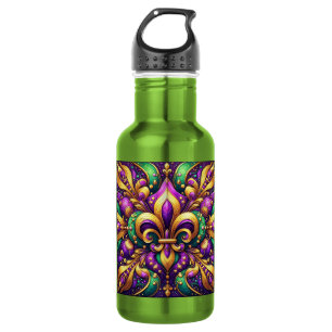 Garrafa flor de lis mardi gras