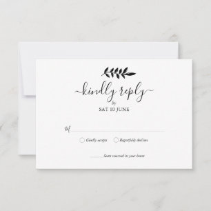 Garrafa Floral Preta e Branca de Casamento RSVP