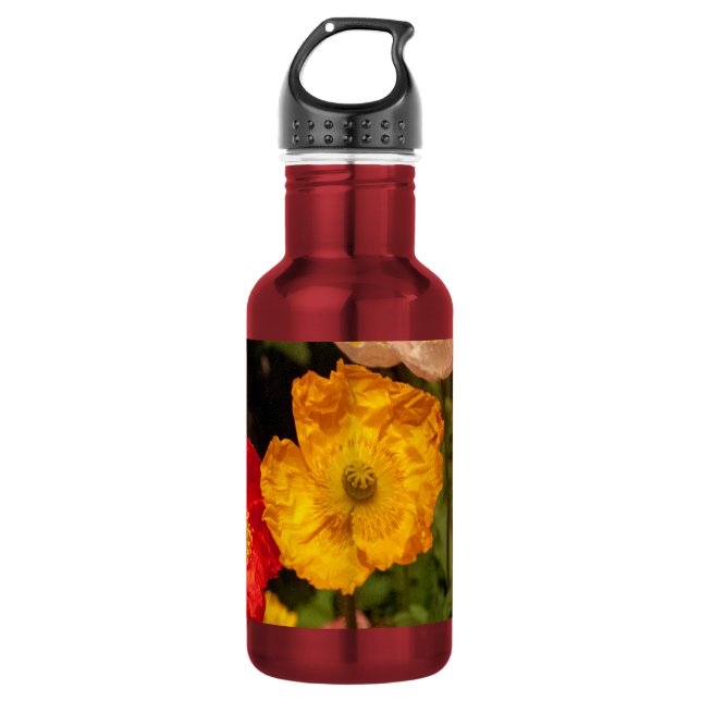 Garrafa Floral Salve Nossa Planta Flores Natureza  (Frente)