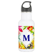 Flores De Aquarelas Monograma