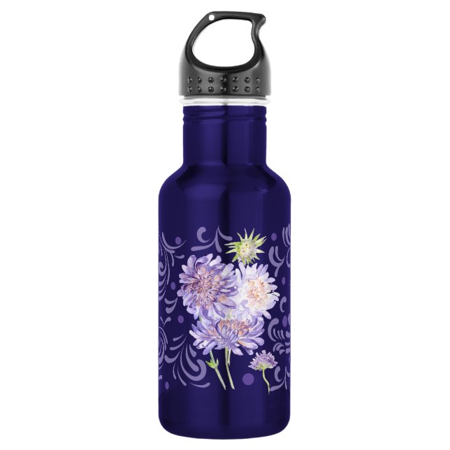 Garrafa flores de campo Aquarela (Frente)