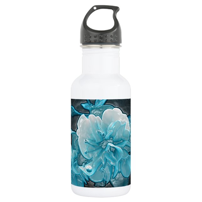 Garrafa Flores porcelanas de fuchsia (Frente)