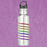 Garrafa Flutes Instrumento arco-íris<br><div class="desc">Vocês gostam de garrafas de água para tema musical? Você conhece um flautista? Esta garrafa de água tem flautas feitas em vermelho,  laranja,  amarelo,  verde,  roxo,  azul e rosa.</div>