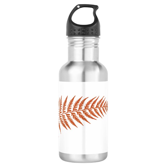 Garrafa Folha de Fern Australiana Pressionada - Correspond (Frente)