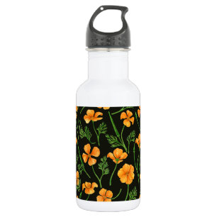 Garrafa Folhas da Califórnia, flores no verão, verdinho