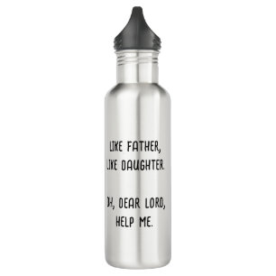 Garrafa Foto Como Pai Como Filha Personalizada