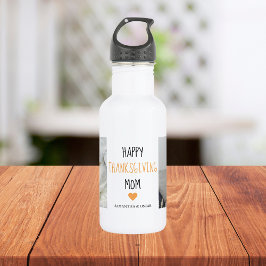 Garrafa Foto de Colagem Moderna Feliz Ação de Graças Mãe