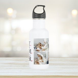 Garrafa Foto de Colagem Moderna Melhor Feliz dia de as mãe