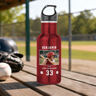 Garrafa Foto Personalizada de Jogador de Beisebol Esportes