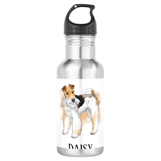 Garrafa Foto personalizada Fox Terrier (Frente)