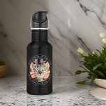Garrafa Foto Simples do Melhor Pai de Gato do Mundo<br><div class="desc">Este design simples e clássico é composto por tipografia serif e adiciona uma foto personalizada.</div>