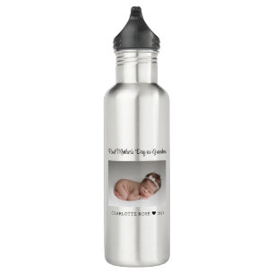 Garrafa fotografia do primeiro dia de as mães da avó