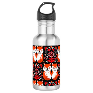 Garrafa Fox and Nature Nordic FolArt