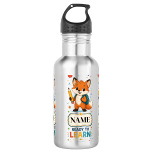 Garrafa Fox Kids Personalizado de Volta às Aulas