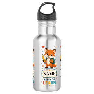 Garrafa Fox Kids Personalizado de Volta às Aulas