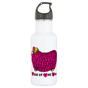 Garrafa Frasco de água cor-de-rosa (Ovinos ou Ram) chinês