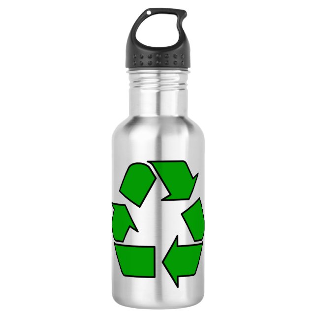 Garrafa Frasco de água para reutilizar e Reciclar (Frente)
