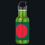 Garrafa Frasco de Liberdade com bandeira de Bangladesh<br><div class="desc">Celebre o seu orgulho nacional em qualquer lugar, com esta garrafa de Liberdade com a bandeira de Bangladesh! Esta na moda e garrafa prática mostra o icônico círculo vermelho em um fundo verde profundo — o poderoso e simbólico design da bandeira de Bangladesh. Perfeito para a hidratação diária, seja na...</div>