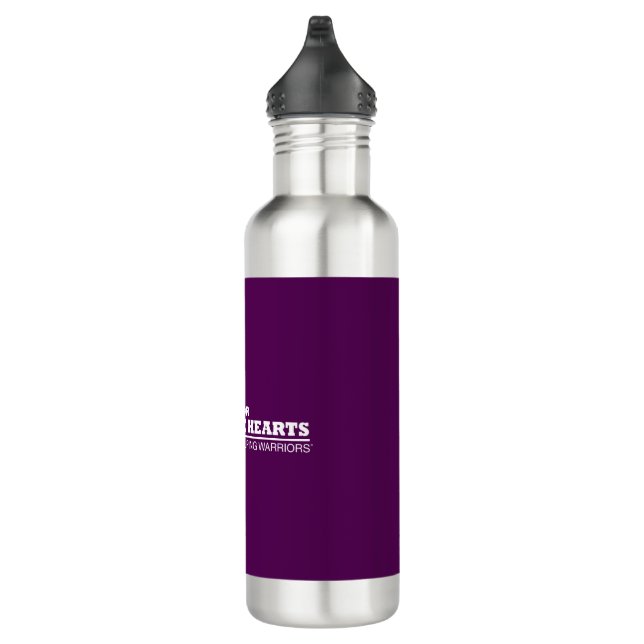 Garrafa Frasco isolado - Roxo com logotipo branco (Direita)