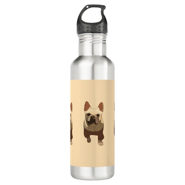 Garrafa French Bulldog, Soft Peach (Frente)