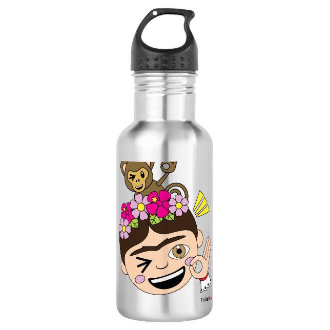 Garrafa Frida Kahlo | FridaMoji - A OK (Frente)