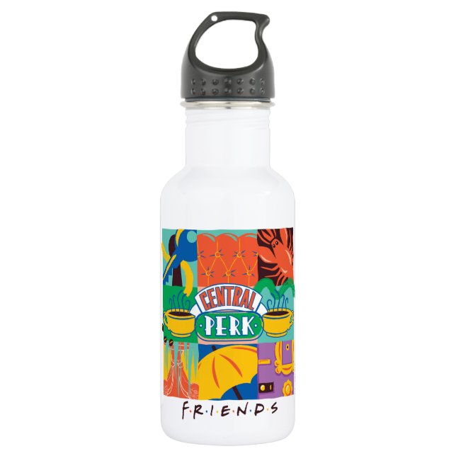 Garrafa FRIENDS™ | Central Perk Gráfico Vibrante (Frente)