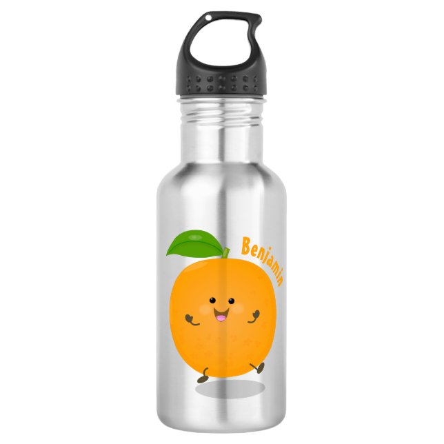 Garrafa Fruta de citrinos de laranja-dança (Frente)