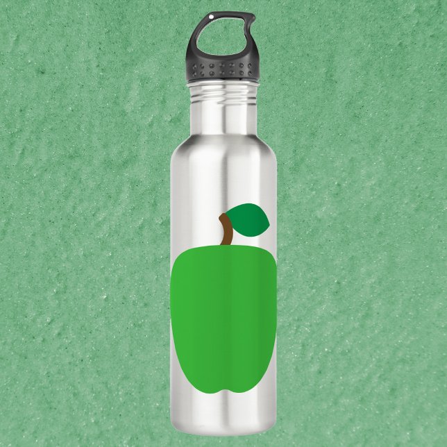 Garrafa Fruta de Maçã Verde (A water bottle with a graphic of a green apple.)