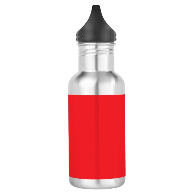 Garrafa Fundo Vermelho Sólido (Esquerda)