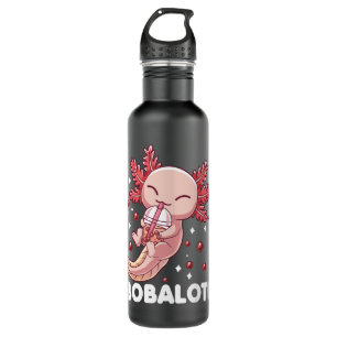 Garrafa Funny Axolotl Bobalotl Boba Tea Bubble milk Kawaii