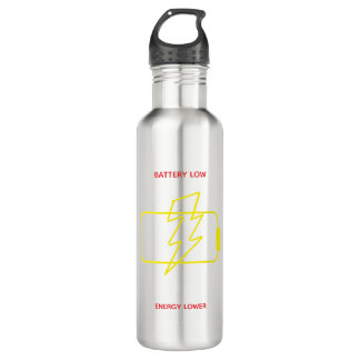 Garrafa Funny Low Battery Stainless Steel Bottle