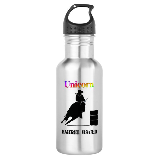 Garrafa Funny Unicorn Barrel Racer (Frente)