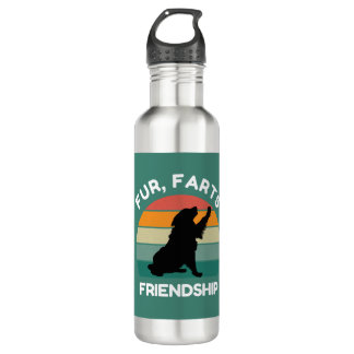 Garrafa Fur, Farts, Friendship - Funny Dog Lover Retro