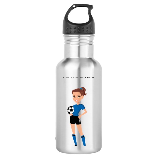 Garrafa Futebol feminino esculpido (Frente)