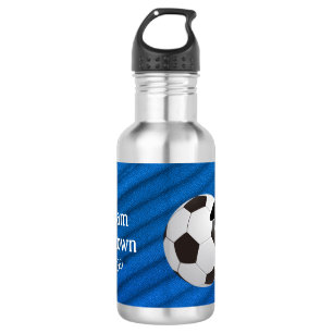 Garrafa Futebol - Silhueta de jogador de futebol e Bola