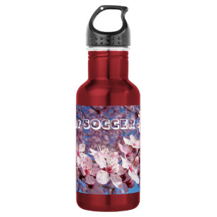 Garrafa Futebol SOCCER Flores de Blossom Rosa