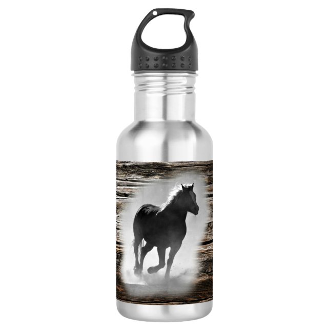 Garrafa Galopagem de Cavalos Selvagens (Frente)