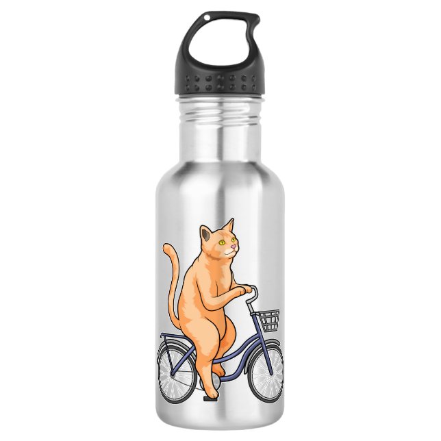 Garrafa Gato com Bicicleta (Frente)