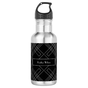 Garrafa Gatsby Art Deco Water Bottle, de 1920, com nome
