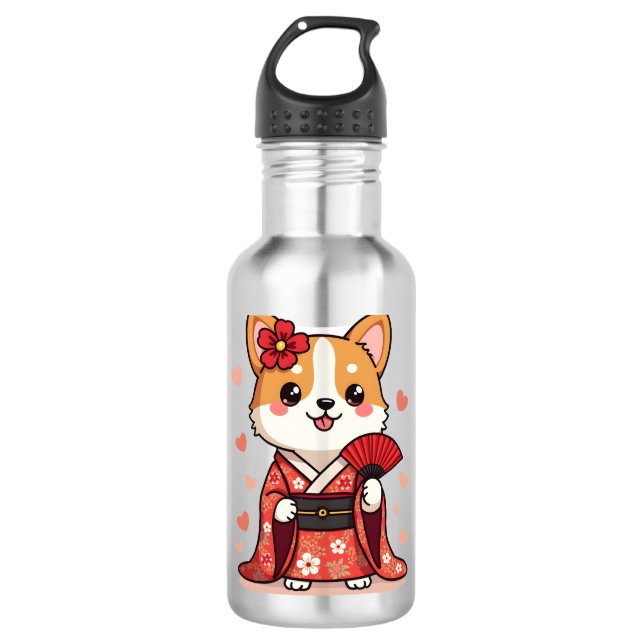 Garrafa Geisha Corgi Dog Lover Welsh (Frente)