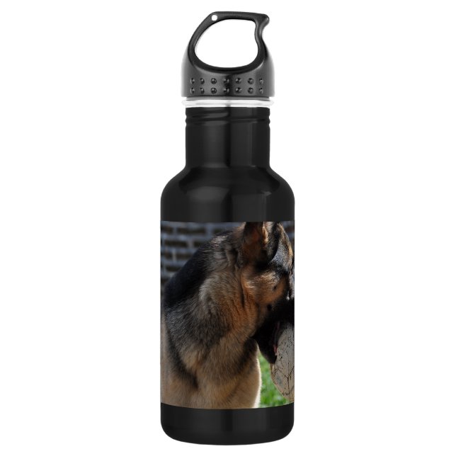 Garrafa german shepherd com brinquedo.png (Frente)