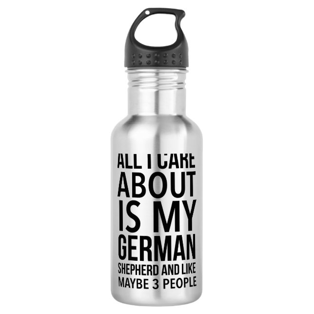 Garrafa German shepherd engraçado (Frente)