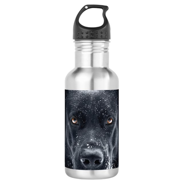 Garrafa German shepherd Preto (Frente)