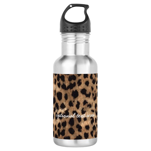 Garrafa Girls Glamour Impressão Leopardo Guepardo (Frente)