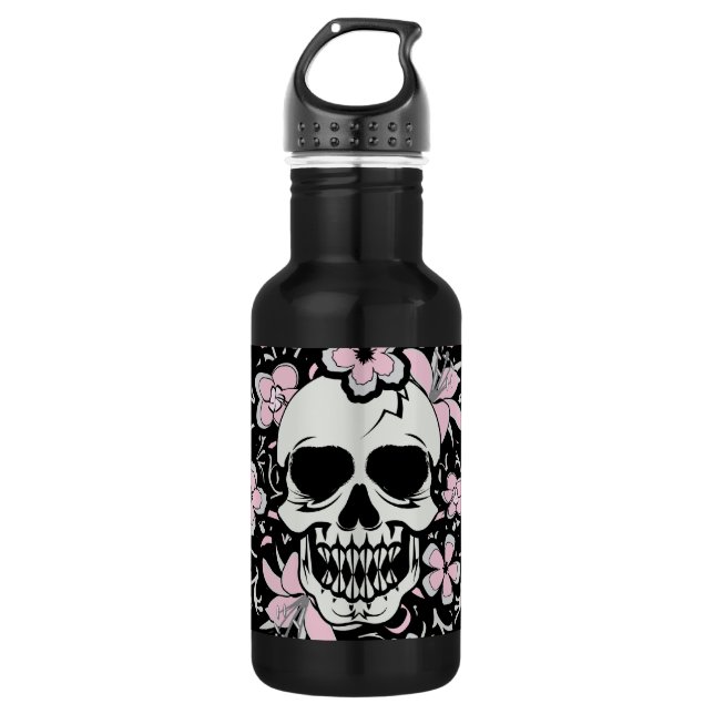 Garrafa Girly Vintage Skull (Frente)